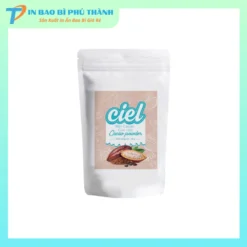 Bao bì zipper đáy đứng đựng bột cacao cao cấp