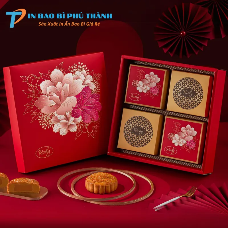 Đặt bao bì bánh trung thu theo kích thước bánh