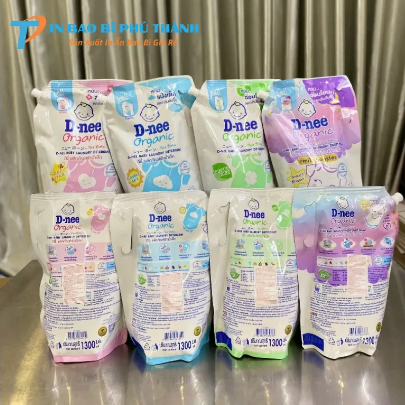 Đặt in bao bì túi nước giặt giá rẻ tại xưởng