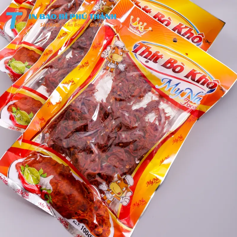 In thông tin xuất xứ bò khô lên bao bì