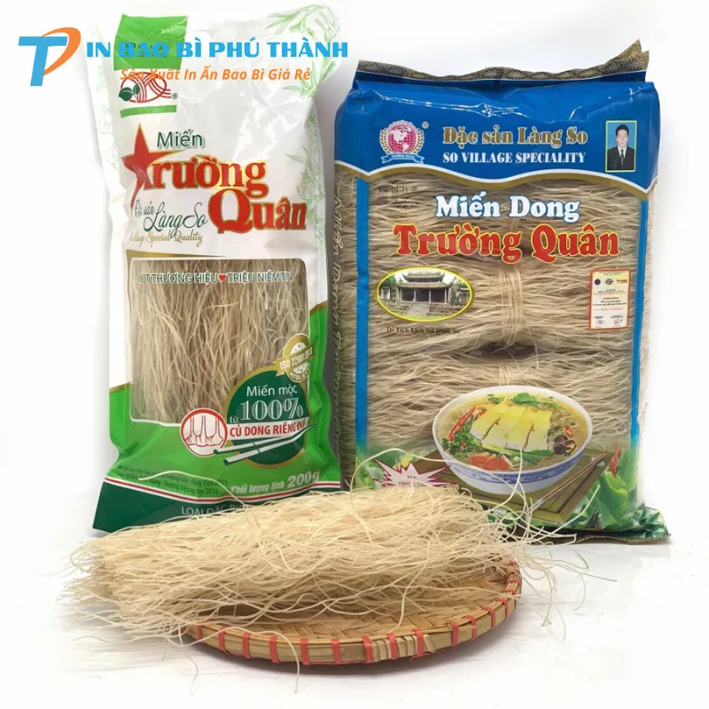 Sản xuất bao bì đựng miến theo yêu cầu